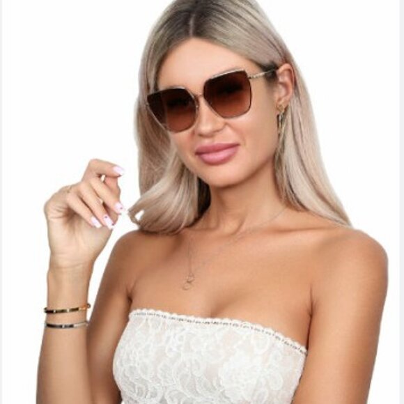 Final Price! Burberry BE3143 110913 Gold/Brown Sunglasses - Picture 2 of 11